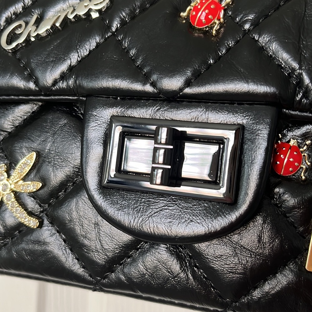 Genuine Leather Fashion Bag Black - Picture 2 of 8